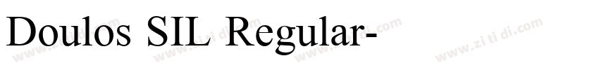 Doulos SIL Regular字体转换